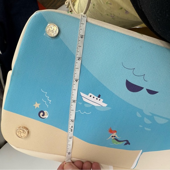 Spartina 449 Charleston medium size Stylish Blue and Tan Tote Bag - Picture 15 of 16